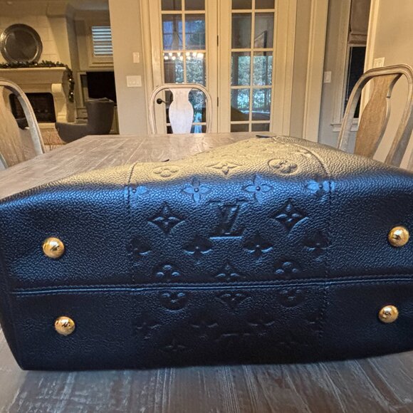 Like New Louis Vuitton Melie Black Leather Empreinte Monogram Shoulder Bag - Picture 6 of 10